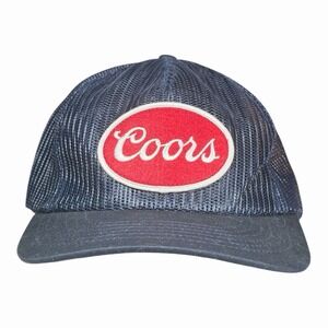 Coors Huckberry Banquet Navy Mesh Adjustable Trucker Hat One Size